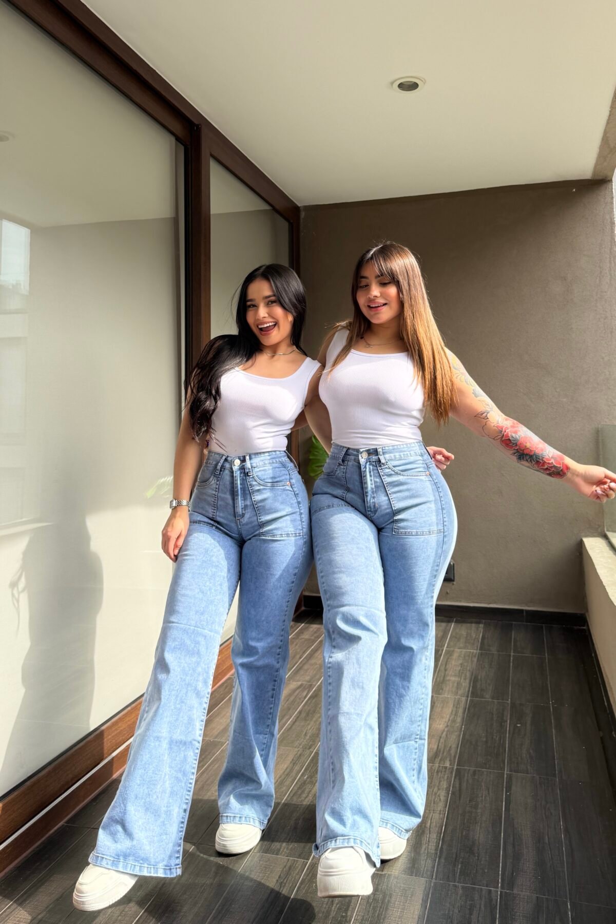 Jeans Pants Wide leg - Celeste - Paradise