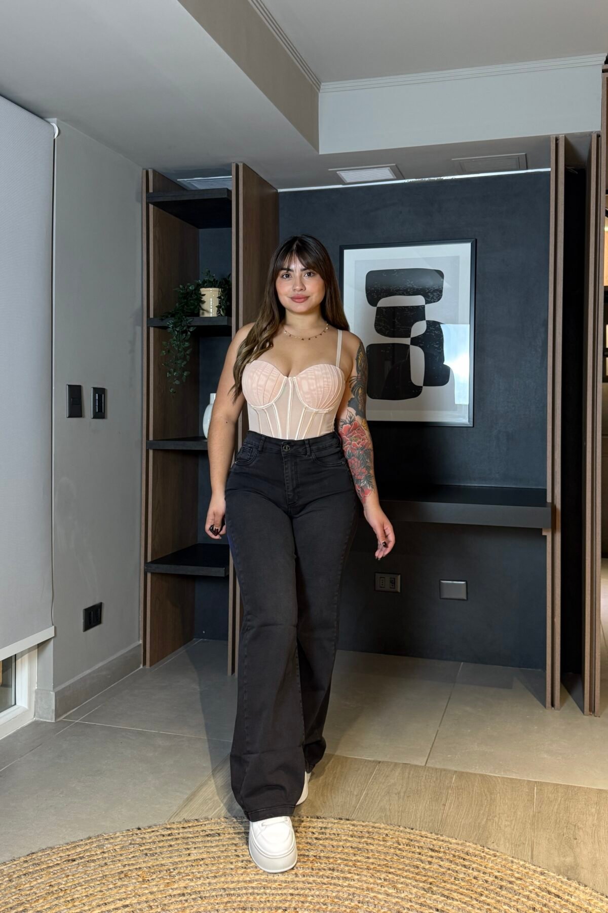 Jeans Wide Leg Básico Infaltable Tiro Alto Push Up – Emporium | Confección Nacional | Envíos a Chile