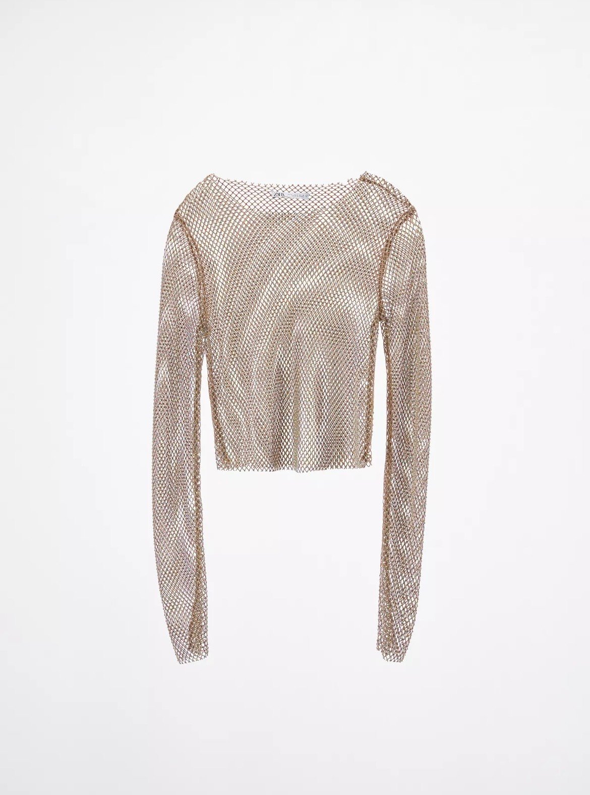 Oportunidad crop zara red brillos talla S remate closet Leska